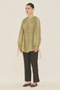Tunic with Binding Details Apple Green - 3