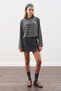 Belt Detail Mini Skirt Anthracite - 5