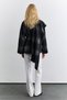 Plaid Poncho with Shawl Detail Anthracite - 6