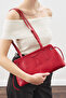 Bag with Striped Detail Burgundy - 2