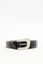 Crocodile Leather Look Belt Brown - 2