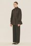 Tie-Neck Blouse Brown - 6