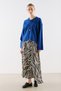 V-Neck Short Knit Sweater Blue - 4