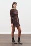 Bluz with Ruched Detail, Brown - 2