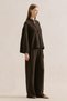 Muslin Wide Sleeve Blouse Dark Brown - 6