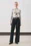 Dina Pile Detail Pants Black - 2