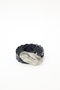 Antique Buckle Knitted Belt Black - 4
