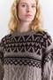 Nordic Patterned Sweater Mink - 2
