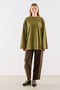 Wide Sleeves Oversize Tshirt Oil Green - 6