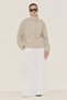 Wide Collar Striped Blouse Beige - 2