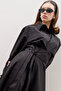 ENYA Pleated Shirt Dress Black - 3