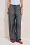 Textured Tie-Up Pants Gray - 6