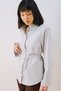 Poplin Shirt with Wide Cuffs Blue - 3