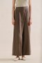 Linen Envelope Closure Pants Mink - 4