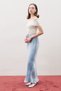 Bel Adjustable Satin Skirt Blue - 3