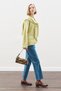 Square Neck Tie-Up Knitwear Scarf Lime - 3