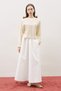 Round Neck Crop Bluz Soft Sari