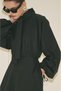 Dress with Wide Sleeves Design Black - 7