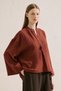 Muslin Wide Sleeve Blouse Tile Print - 5