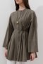 Ribbed Wide Sleeve Tunic Dark Khaki - 4