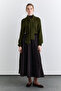 Buy Detailled Wide Skirt Brown - 2