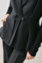 Draped Tencel Belted Vest Black - 6