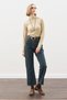 Straight Ankle Jean Pants Gray Blue