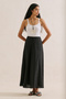 Linen Volanli Skirt Black - 4