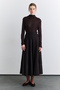 Buy Detailled Wide Skirt Brown - 4