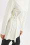 Belden Tie-Up Long Sleeve Tshirt Ecru - 4
