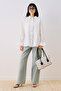 Lenny Pile Detail Shirt Ecru - 2