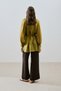 Tunic with Wide Cuffs and Belt Yellow - 6