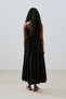 Textured Dress with Ruched Detail Black - 8