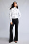 Flare Fit High Waist Spanish Flare Pants I1774Ax26Au - 2