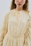 Long Tight Chiffon Dress Soft Yellow - 3