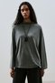 Linen Mixed Blouse Anthracite - 5