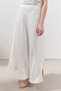Linen Stitched Detail Skirt Ecru - 8