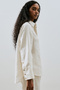 Linen Shirt with Wide Cuffs Stone - 4