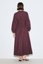 Dress with Waist Pleat Detail Plum - 6