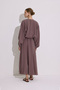 Modal Long Sleeve Anvelop Dress Dusty Rose - 5