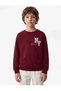 Cotton Long Sleeve Crew Neck Printed Sweatshirt