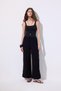 Muslin Tie Trousers Black - 3