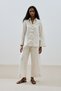 Linen Shirt with Wide Cuffs Stone - 6
