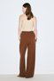 Textured Tie Trousers Brown - 8
