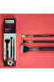 La Tropicale Series Burgundy Daily Makeup Brush Set 3-Piece Nasbrushset93 - 3