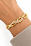 Steel Bracelet with Infinity Zircon Stone, Gold, Women'S, Non-Tarnish