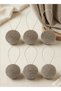 Magnetic Curtain Latch with Rope Wrap 6 Pieces Round Mink