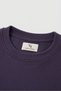 Men's Oversize Thick Textured 3 Thread Non-Threaded Ribbed Crew Neck Basic Purple Sweatshirt - 3