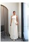 One-Shoulder Draped Satin Dress - 4