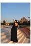One-Shoulder Shawl Detailed Satin Dress E.H Collection - 4